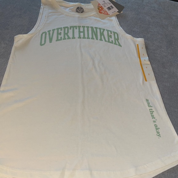 Women’s “OVERTHINKER” Graphic Tank - Picture 2 of 4